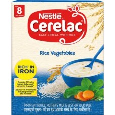 NESTLE CERELAC RICE VEG 8 MONTHS TO 12 MONTHS+